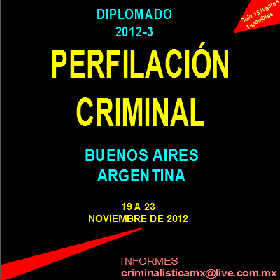 Diplomado Perfilación criminal, Argentina