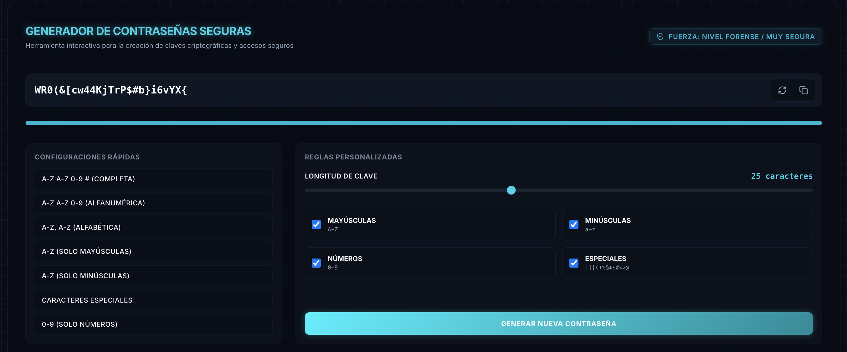 Generador de Passwords Seguros