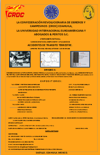 Curso transito terrestre en Saltillo Coahuila